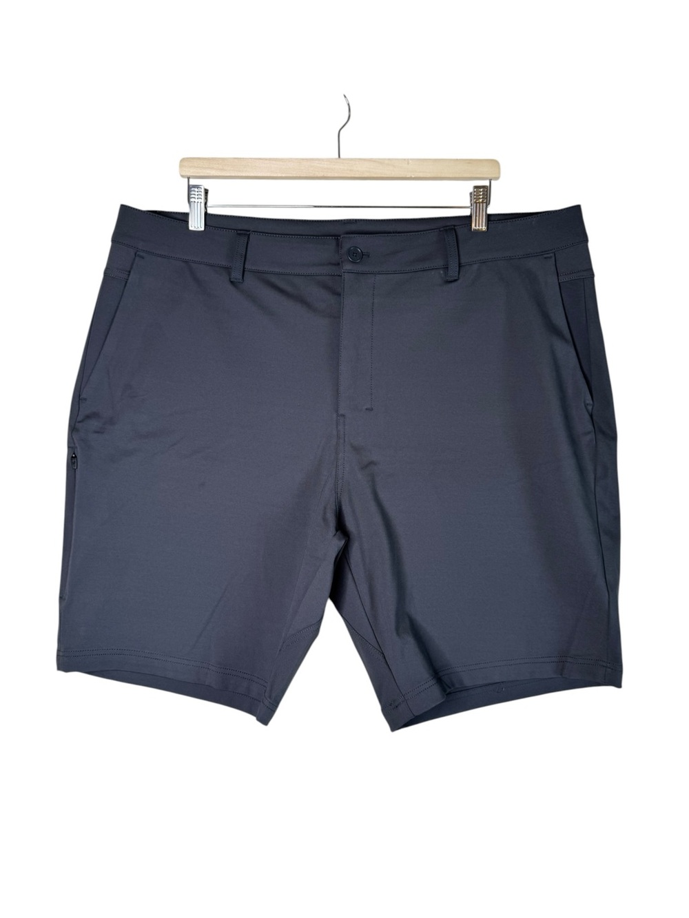 Bylt Premium Basics Everyday Short 2.0 Chino Shorts Dark Grey Men's Size 40